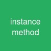 instance method