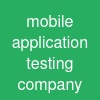 mobile application testing company