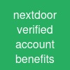 nextdoor verified account benefits