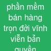 phần mềm bán hàng trọn đời vĩnh viễn bản quyền