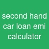 second hand car loan emi calculator