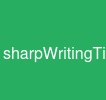 sharpWritingTips