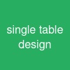 single table design
