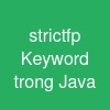 strictfp Keyword trong Java
