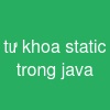 từ khóa static trong java