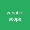 variable scope