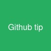 Github tip