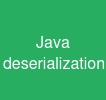 Java deserialization