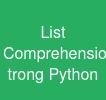 List Comprehension trong Python