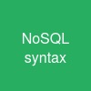 NoSQL syntax