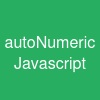 autoNumeric Javascript