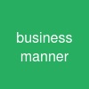 business manner