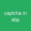 captcha in abp
