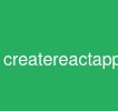 create-react-app