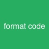 format code