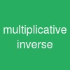 multiplicative inverse