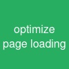 optimize page loading