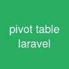 pivot table laravel