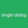single dialog