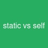 static vs self