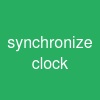 synchronize clock