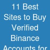 11 Best Sites to Buy Verified Binance Accounts for Quick Sell