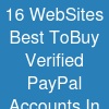 16 WebSites Best To.Buy Verified PayPal Accounts In This Year ..