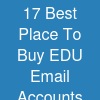 17 Best Place To Buy EDU Email Accounts (PVA & Aged)