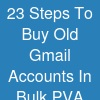 23 Steps To B~uy Old Gmail Accounts In Bulk (PVA