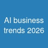 AI business trends 2026