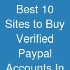 Best 10 Sites to Buy Verified Paypal Accounts In This Year