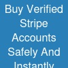 Buy Verified Stripe Accounts Safely And Instantly