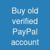 Buy old verified PayPal account