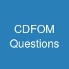 CDFOM Questions