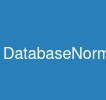 DatabaseNormalization