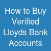 How to Buy Verified Lloyds Bank Accounts