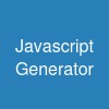 Javascript Generator