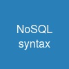 NoSQL syntax