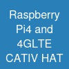 Raspberry Pi4 and 4G-LTE CAT-IV HAT