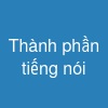 Thành phần tiếng nói