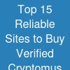 Top 15 Reliable Sites to Buy Verified Cryptomus Accounts