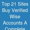 Top 21 Sites Buy Verified Wise Accounts: A Complete Guide