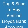 Top 5 Sites to Buy Verified Lloyds Bank Accounts