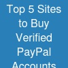 Top 5 Sites to Buy Verified PayPal Accounts