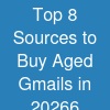 Top 8 Sources to Buy Aged Gmails in 20266