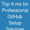 Top 9 ms for Professional GitHub Setup Services
