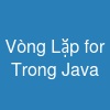 Vòng Lặp for Trong Java