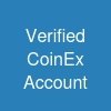 Verified CoinEx Account