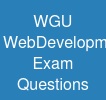 WGU Web-Development-Applications Exam Questions