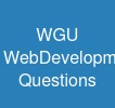 WGU Web-Development-Applications Questions